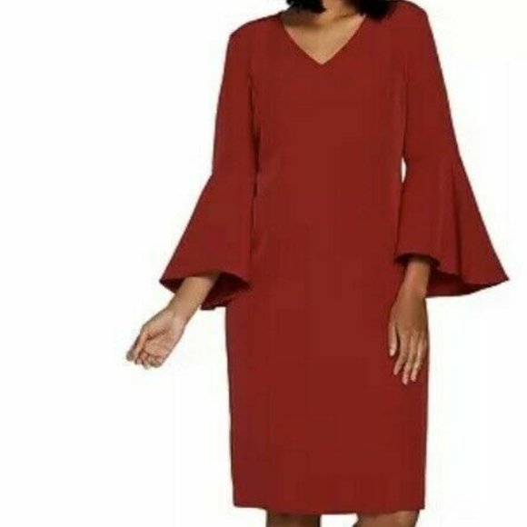 qvc red dresses